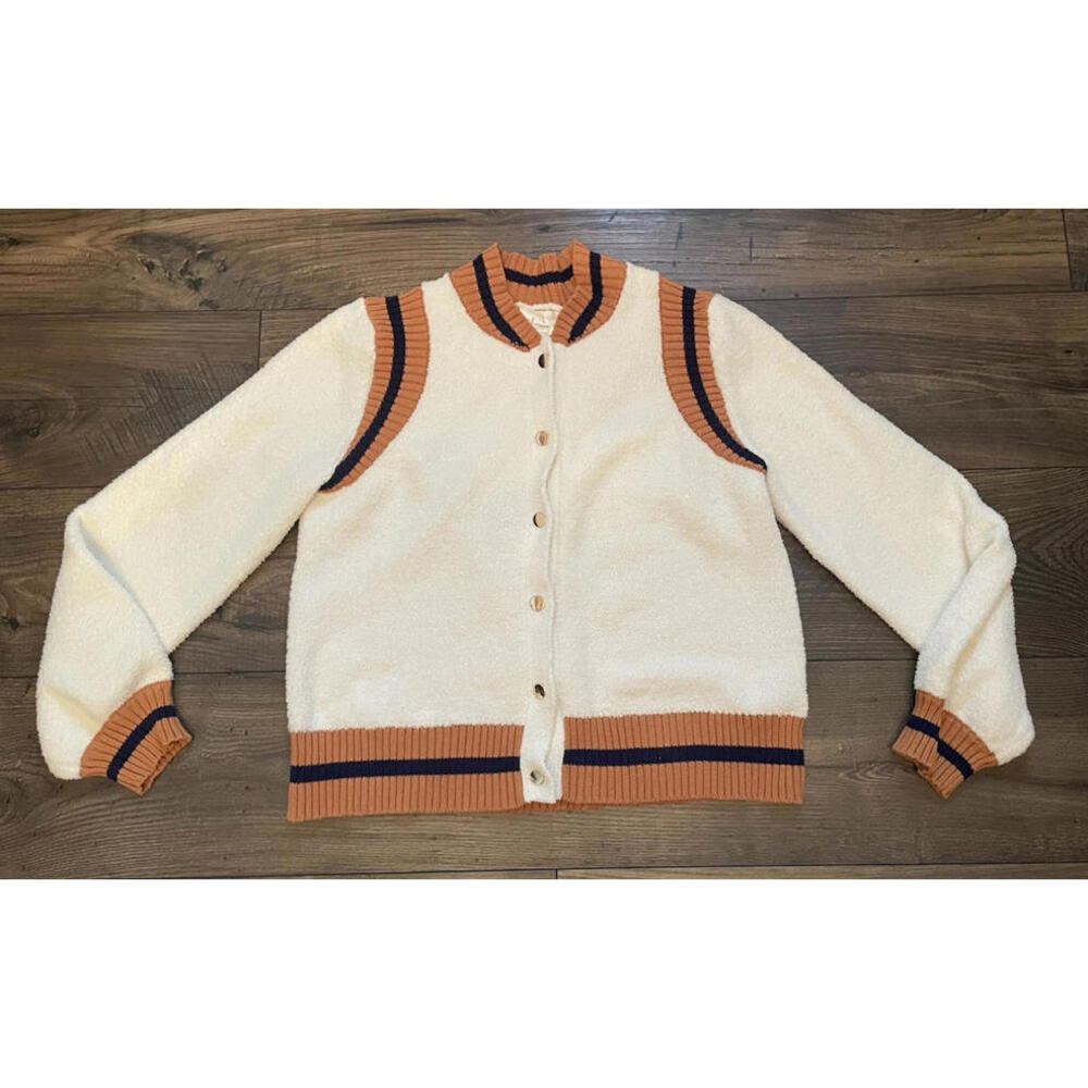 Anthropologie Soft Terry Cardigan Sweater Medium - Picture 6 of 6